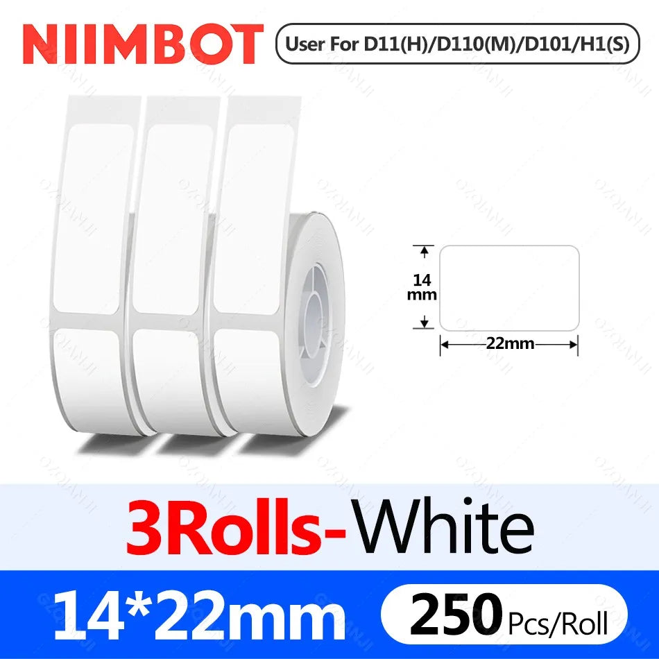 D110M Niimbot Label Thermal Sticker Printer Wireless Bluetooth Portable Mini Machine Barcode Code UV Tag Self-Adhesived Maker