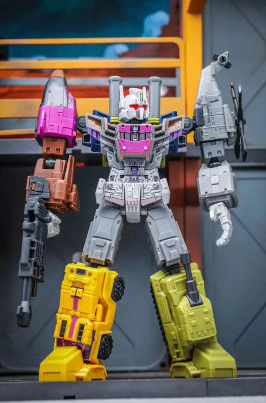 Original Blokees Transformers Defender Vol.6 Collectible Model Toys Beast War Combination Sets Armored Devastator Toys Gifts