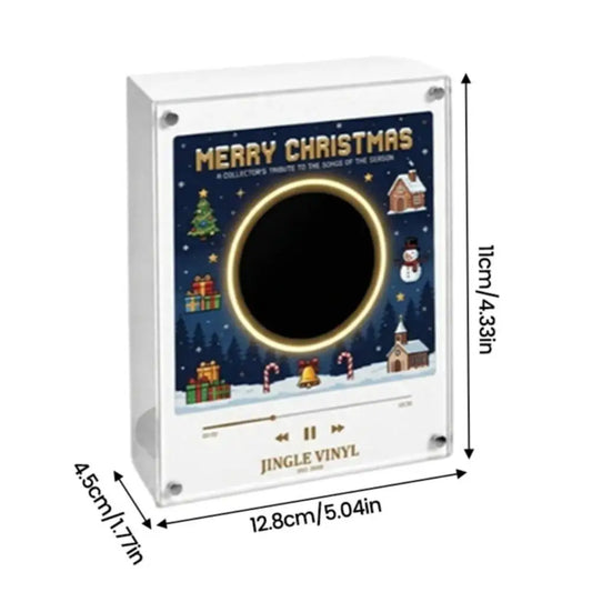 Magnetic NFC Sensing Fridge Music Box Programmable Recorder LED Night Light Vinyl Style Refrigerator Decoration Holiday Gift
