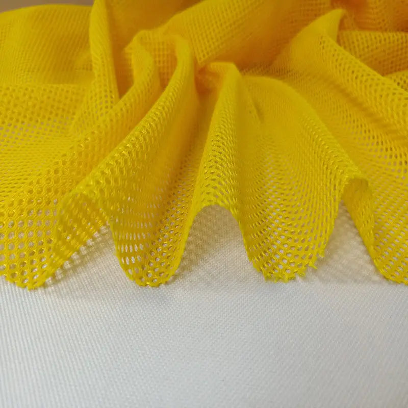 High-grade Black Fishnet Mesh Fabric By Meters for Chairs Bags Cradles Sewing Plain Summer Polyester Textile Wearable Breathable
