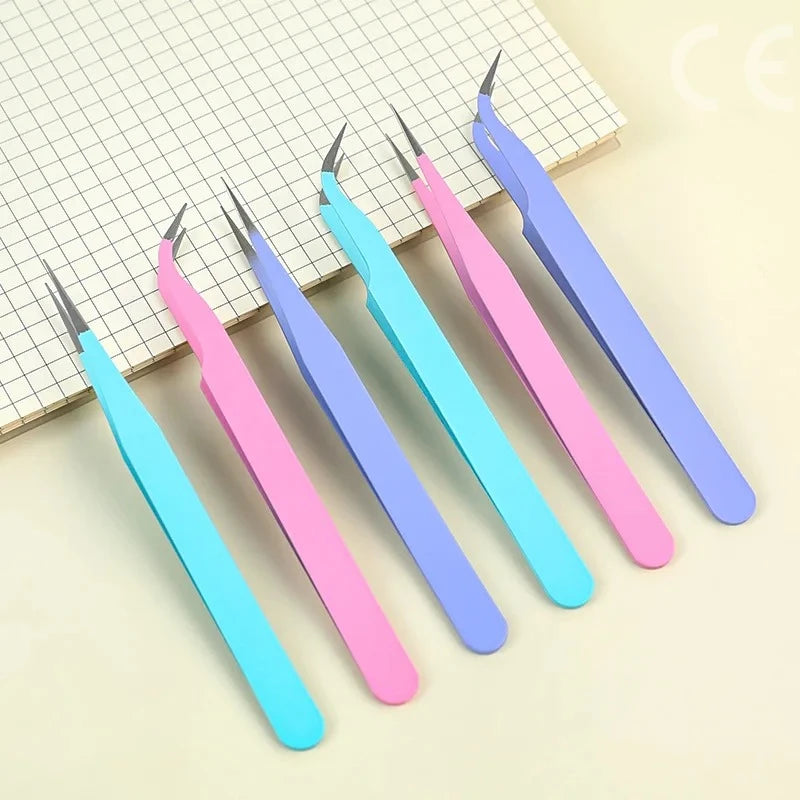 2pcs Tweezers Creative Color Clip for DIY Decroative Journal Diary Scrapbook Sticker Tool Back To School Student Supply