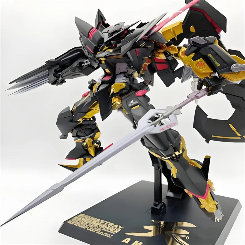 HG 1/144  Astray Gold Frame Assembly Model Kit Action Figures With Flight Pack Weapons Set Desktop Ornament Gift Anime Figure