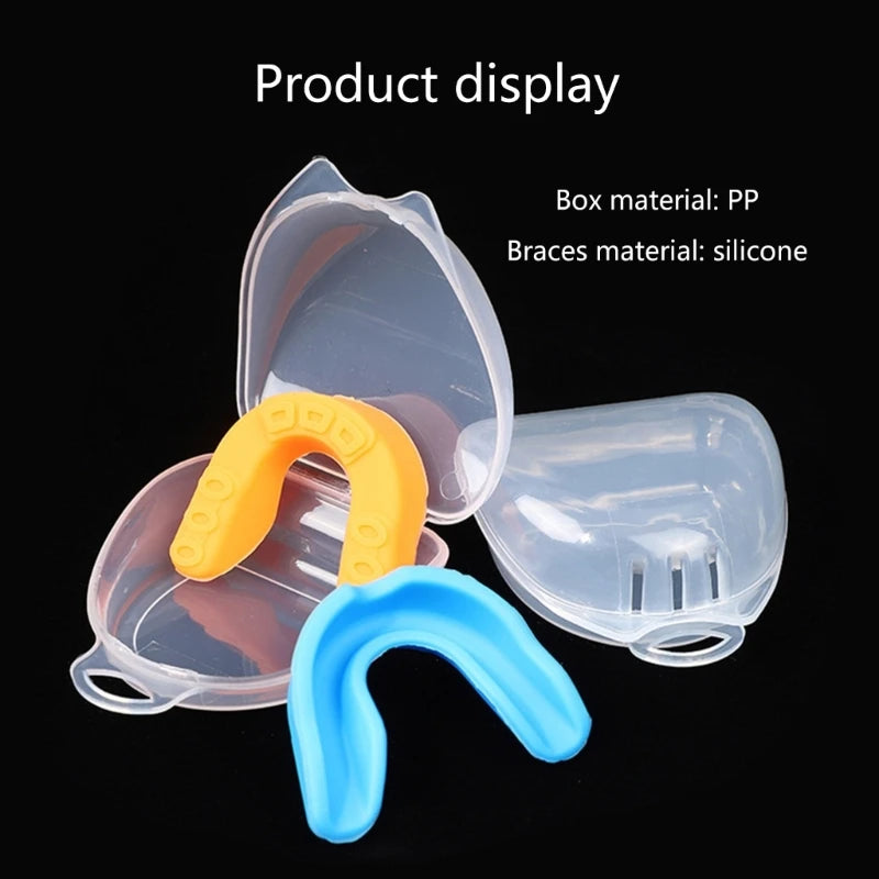 Silicone Mouthguard Teeth Protector Guard Mouth Tray For Bruxism Grinding Anti-Snoring Teeth Whitening Boxing Protection