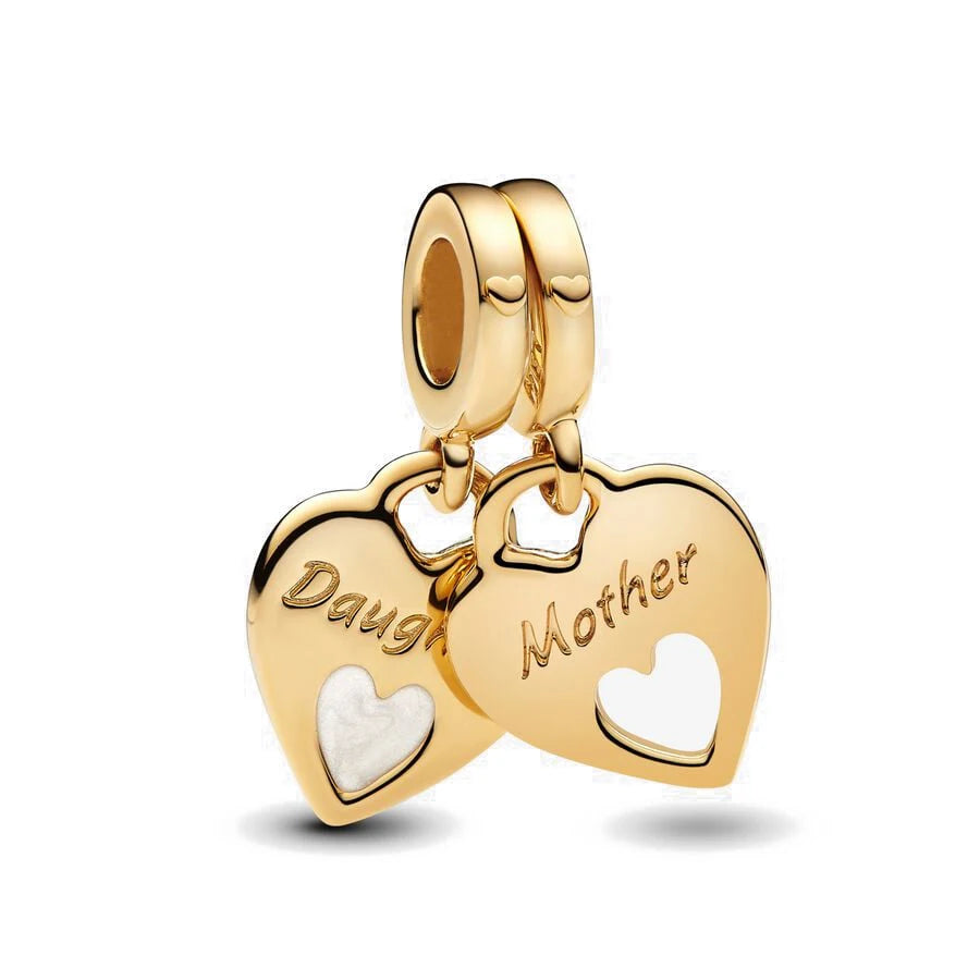 925 Silver Charms Love Mother Sister Heart Beads Fit Original Bracelet DIY Woman Jewelry Mother's Day Gift