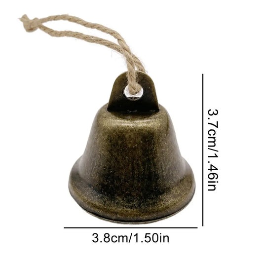 5pcs Retro Bell Ornaments for Decoration Rustic Bells Vintage Decor Chime Bell Pendant Bells for Christmas Tree Christmas Bells
