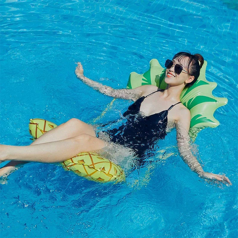1Pcs PVC Summer Inflatable Foldable Floating Row Swimming Pool Water Hammock Air Mattresses Bed Beach Water Sports Lounger Chair