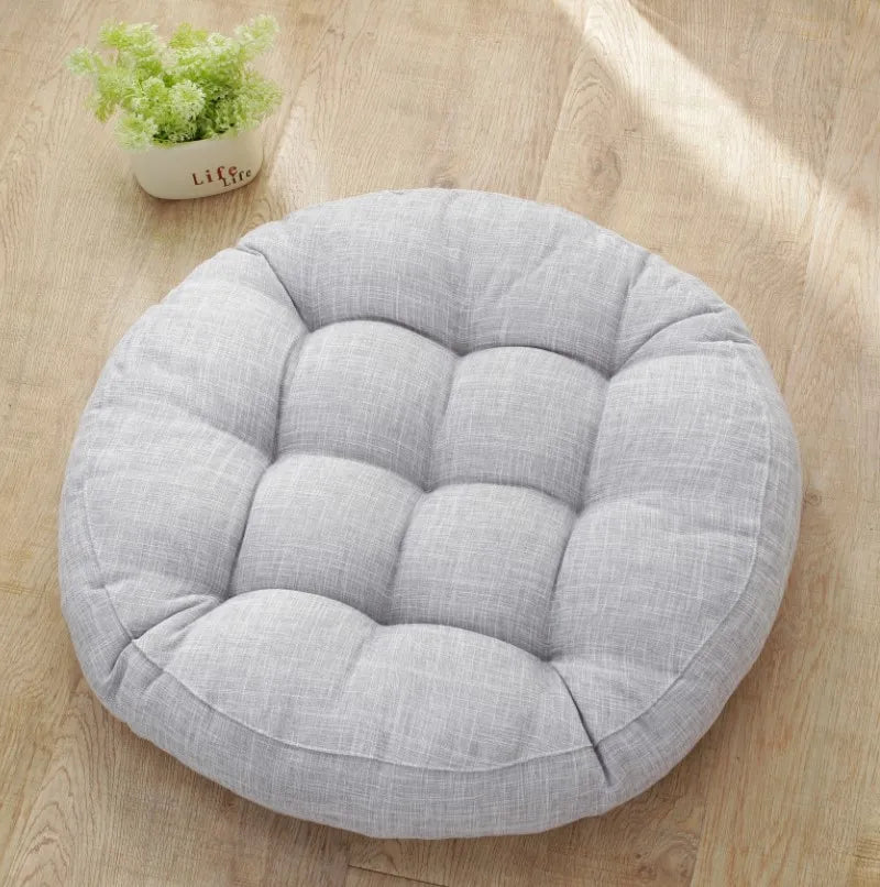 Spring Summer Large Floor Seat Cushion Thickened Tatami Chair Seat Pillow Pad Tufted Round Big Pillows Chair Pad Ottoman Poufs