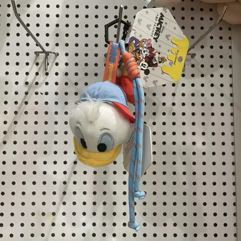 Authentic Mickey Mouse Soft Plush Keychain Stuffed Doll Pendant Bag Backpack Charm Gift For Kids Adults Disney Lovers