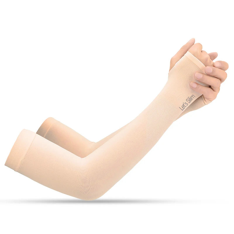 UV Sun Protection Arm Sleeves for Men Women Cycling Ice Silk Outdoor Breathable Summer Driving Cooling Fishing Hiking Sleeves