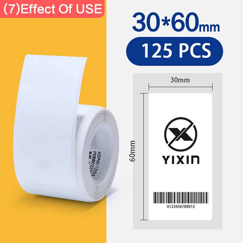 Niimbot 1Roll B1 White Sticker Waterproof Paper Adhesive Label White Anti-Oil For B1 B21 Mini Portable Thermal Printer Tape