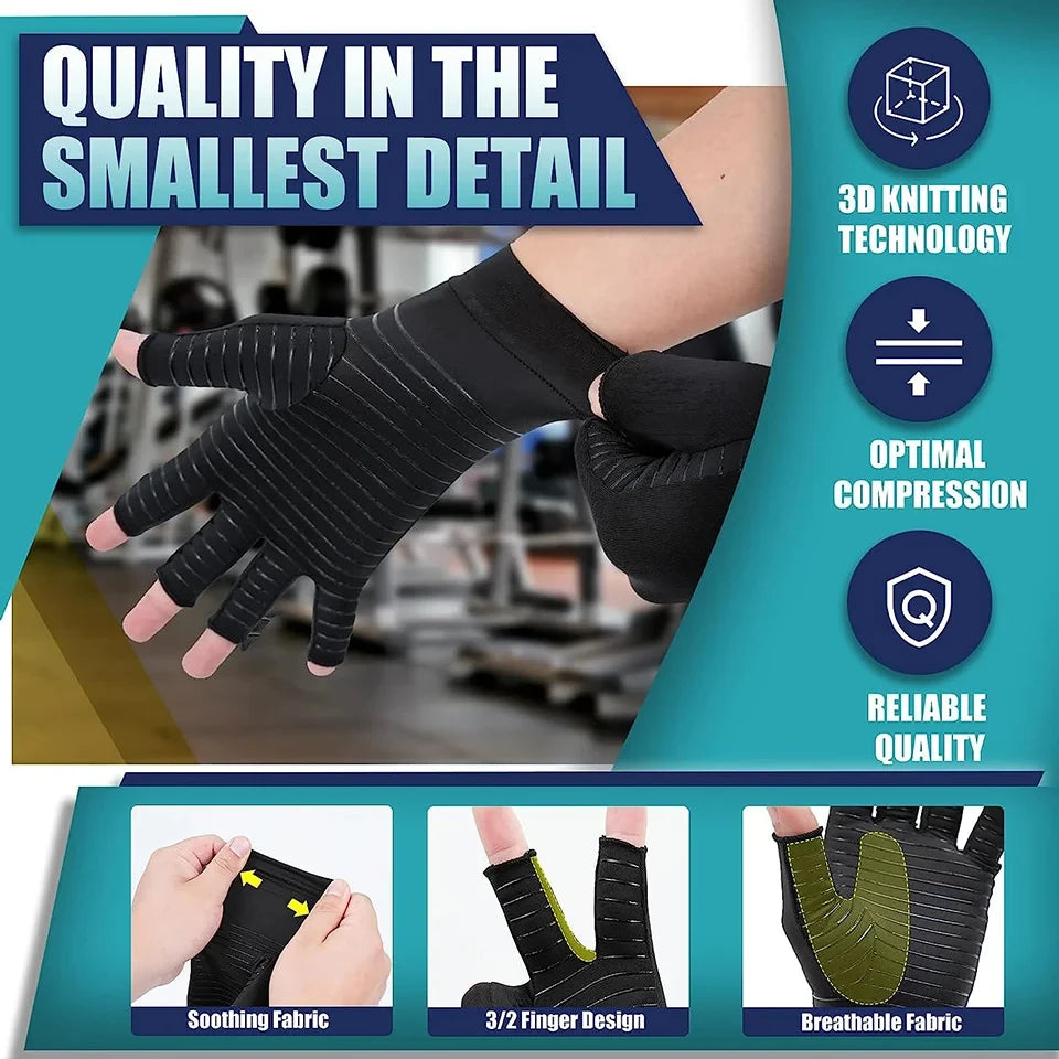 Wrist Support Arthritis Gloves Magnetic Anti Health Compression Therapy Gloves Rheumatoid Hand Pain Wrist Rest Safety Gloves
