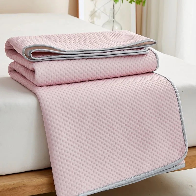 Breathable Cooling Mattress Comfortable Washable Ice Silk Bed Mat Pad Soft Skin-friendly Summer Sleeping Mat Household