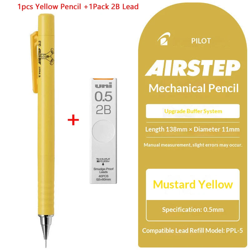 PILOT AIRSTEP Pencil HAS-15 New Function Mechanical Pencil,0.5mm Limited Edition Color Pen Body Students Children Stationery Pen