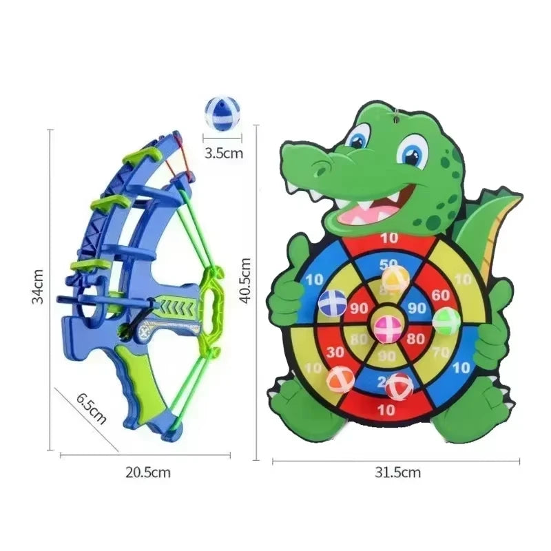 Montessori Throw Sport Slingshot Target Sticky Ball Dartboard Animal Dinosaur Sports Toys Indoor Outdoor Educational Game