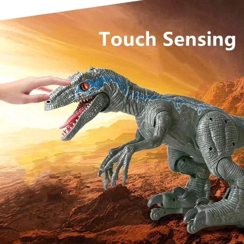 Remote Control Animal Robot High Simulation Spray Walking Sound Singing Dancing Multi- Function RC Dinosaur Spray Dinosaur