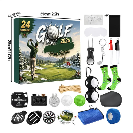 Golf Advent Calendar – 24-Day Christmas Countdown with Golf Accessories