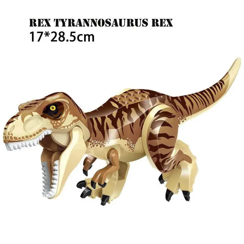 Jurassic World Brutal Raptor Building Blocks Dinosaur Model Tyrannosaurus Indominus T-Rex Assemble Educational Toy For Kids Gift