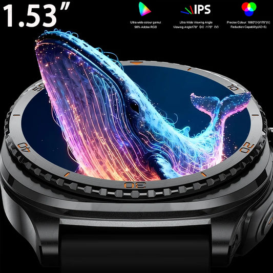 New watch earphones 2-in-1 smartwatch, Health monitoring device, wireless calling, 100+sports mode male and female smartwatches