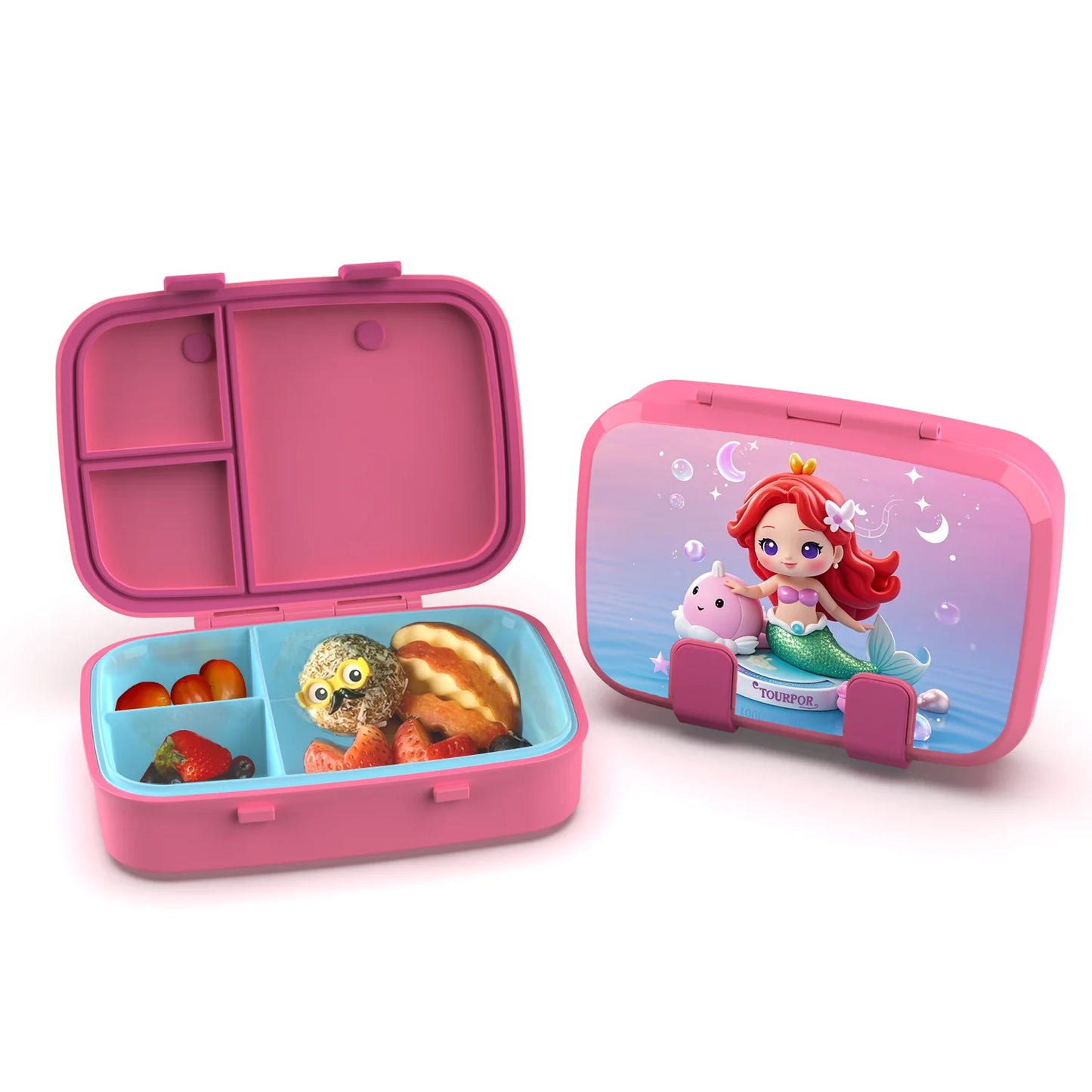 750ml Stainless Steel Insulated Bento Box Food-Grade Divided Portable with Lid for Canteens Students Kids