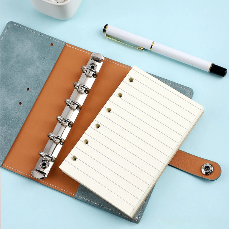 A7 6Holes Loose Leaf Notebook Refill Spiral Binder Inner Page Weekly Monthly To Do Line Dot Grid Inside Paper Stationery