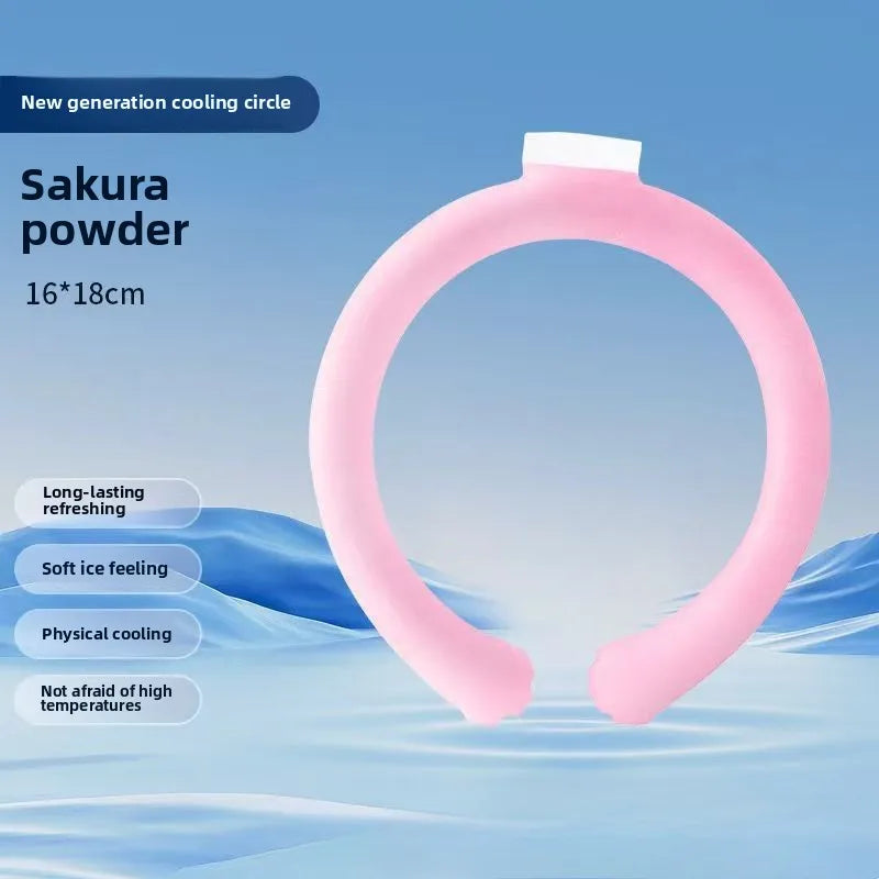 Summer Neck Cooling Ring Outdoor Running Fitness Fishing Cycling Travel Cool Neck Ring Portable Outdoor Cooling Accessories