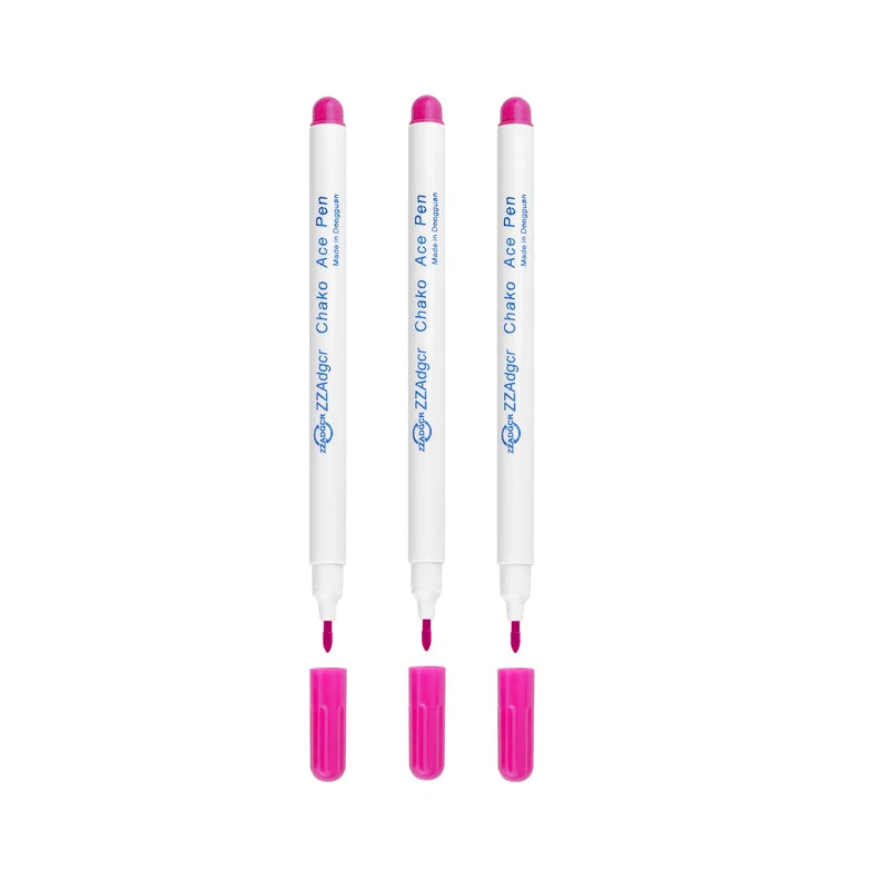1/3pcs Disappearing Erasable Ink Fabric Marker Pen Cross Stitch Water Erasable Pen Tailor'S Quilting Sewing Tools Dressmaking