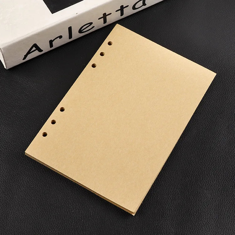 A5 A6 A7 Black White Loose Leaf Notebook Refill Spiral Binder Inner Page Grid Blank Line Diary Agenda PlannerSchool Stationery