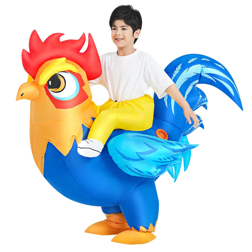 Kids Child Dinosaur Unicorn Inflatable Costume Cute Funny Clothing For Boys Girls Halloween Christmas Performance Party Suits