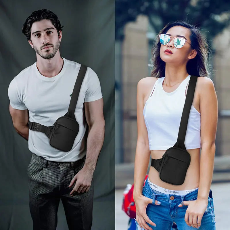 New Sports Chest Bag Men's Small Size Backpack Women Messenger Bag Mobile Phone Waist Bag Mini Fashion Satchel