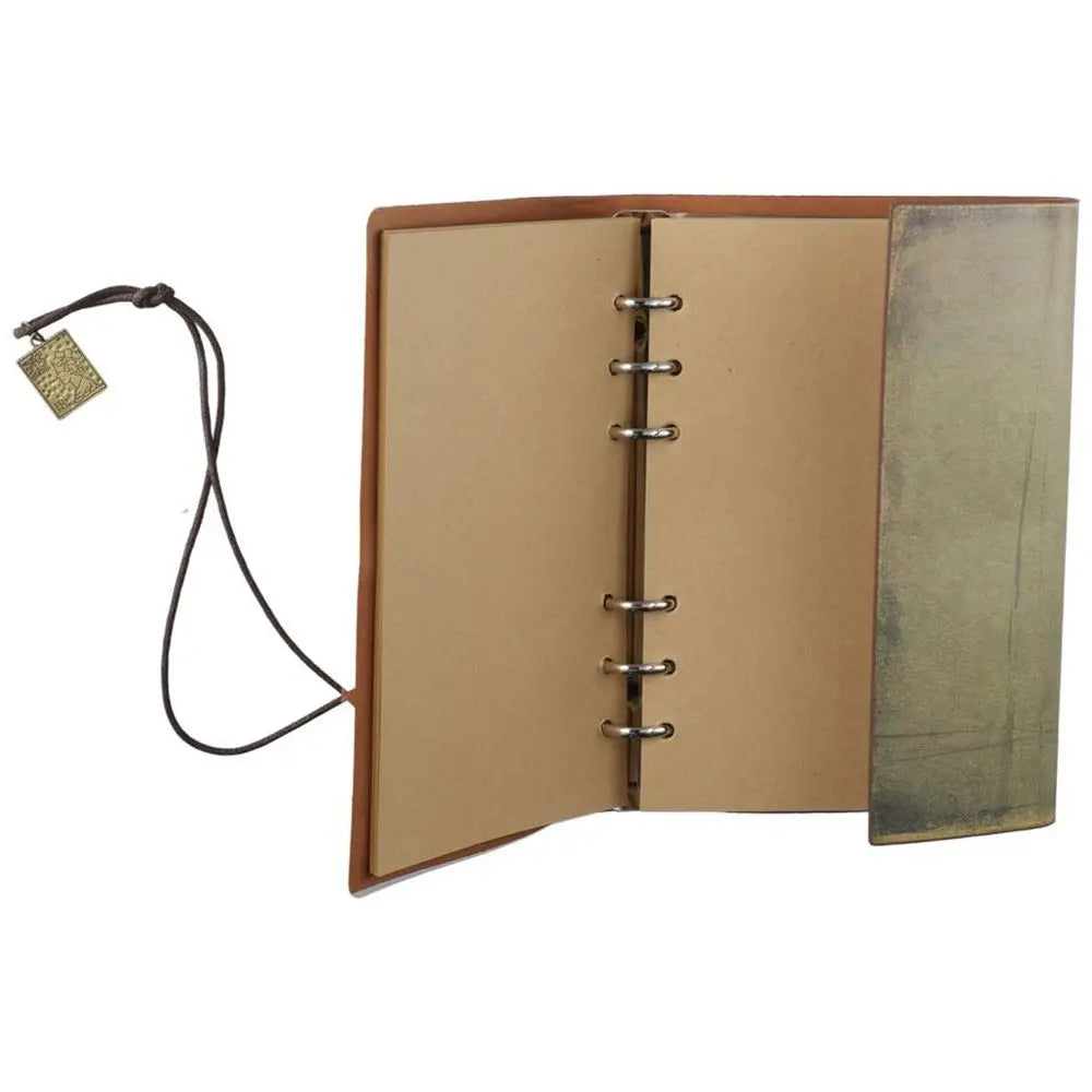 Personal Vintage Traveler Notebook Classic Leather Journal Refillable Writing Pads Gift