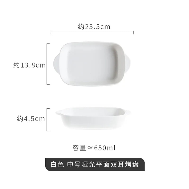 Bread Pan for Baking Tools and Accessories Oven Tray Kitchen Utensil Porcelain Dishes Cooking Utensils Bakeware Ceramic Pans Bar