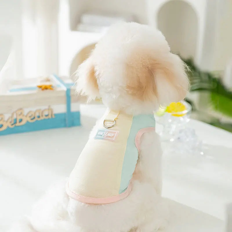 Summer Pet Dog Cooling Vest Ice Silk Breathable Quick Drying Small Dog Clothes Summer Mesh Vest Puppy Chihuahua Pet Clothing