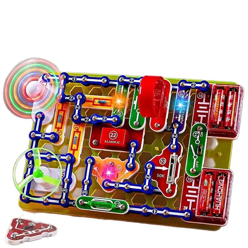 STEM Education Building Block Toy Set for Boys - Electronic Science Experiment Physics Technology New Model