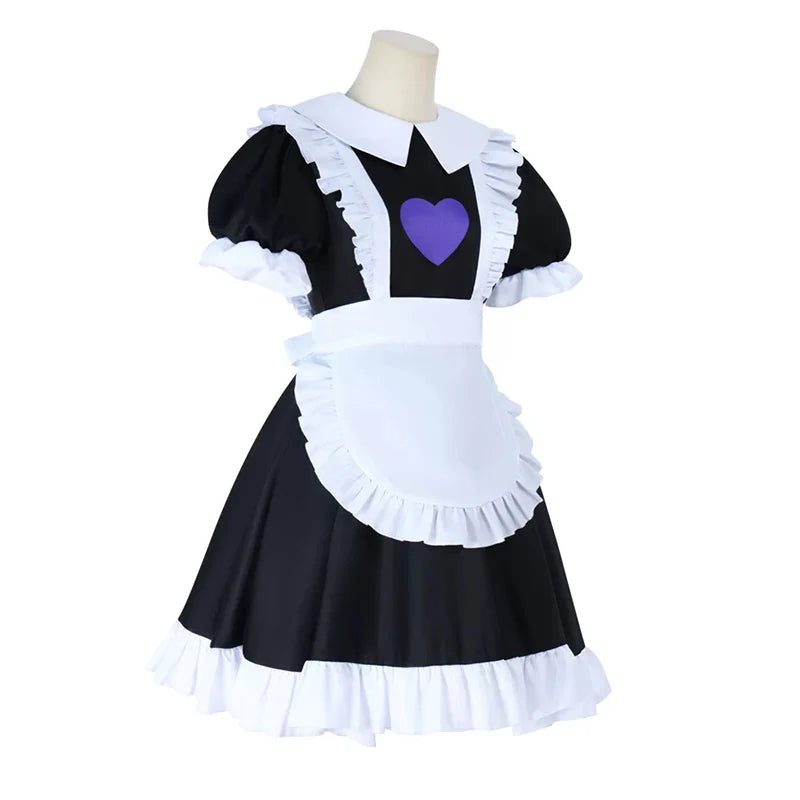 Anime Jax Maid Dress Cosplay Costume Maidservant Adult Uniform Amazing Digital Circus Role Play Halloween Party Outfit For Girls