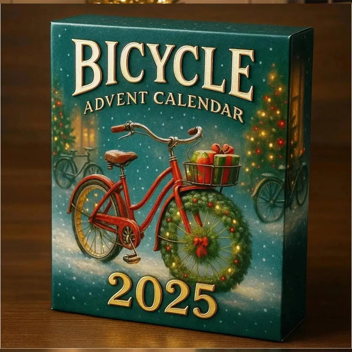 Bicycle-Themed Advent Calendar – 24 Cycling Ornaments Christmas Countdown