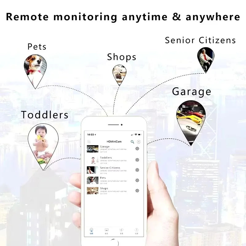 XD Mini Camera Full HD 4K WiFi Night Vision Remote Security Monitoring Home Protection Waterproof Video Recorder