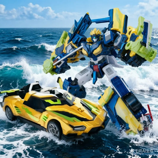 Special OfferNew Season 3 Metal Cardbot SPARKBIT Transforming Robot to Car Action Figures with Card Transformation Car Mol Toys