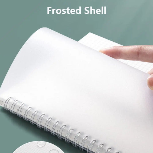 Thickened A5/B5/A4 Coil Notebook Grids/Blank/Horizontal Line Flip Over Spiral Notebook 80Sheets Notepad Students Gift