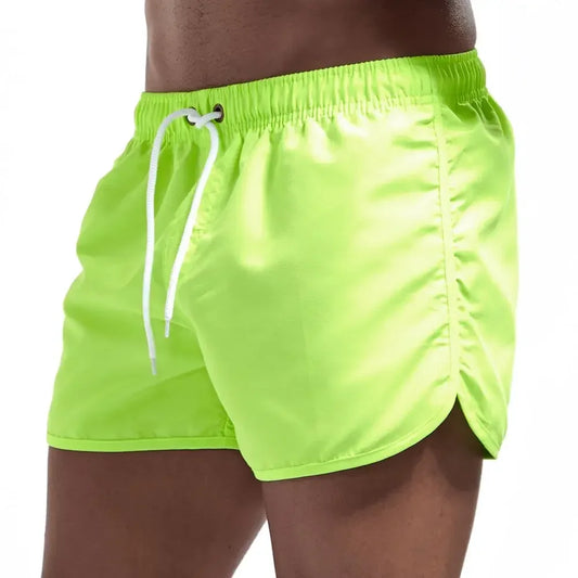 Men's Swim Trunks Quick Dry Board Shorts for Men Swimming Surfing Beach Water Sports Summer Swim Shorts 14 Colors S~3XL Male