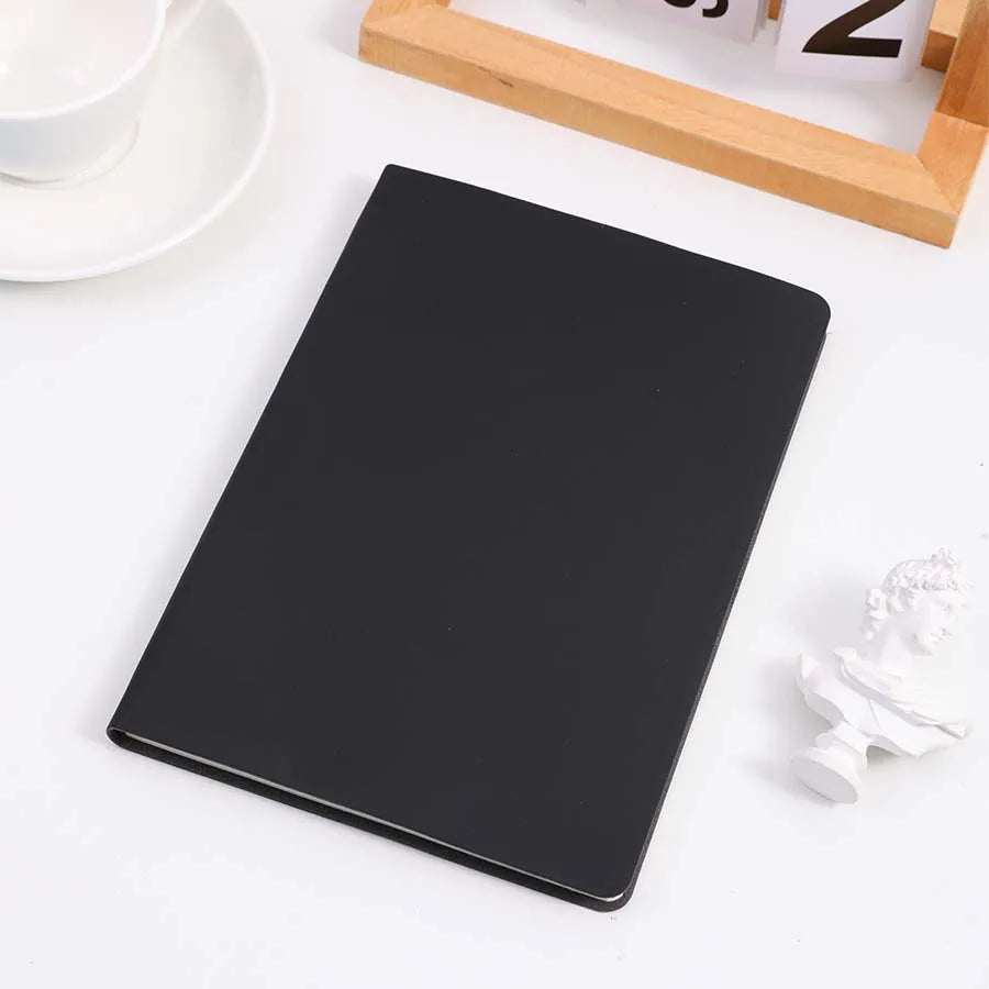 A5 Soft Leather Notebook, 120 Pages, Office Stationery, Waterproof Cover, Comfortable Touch, Hot Selling