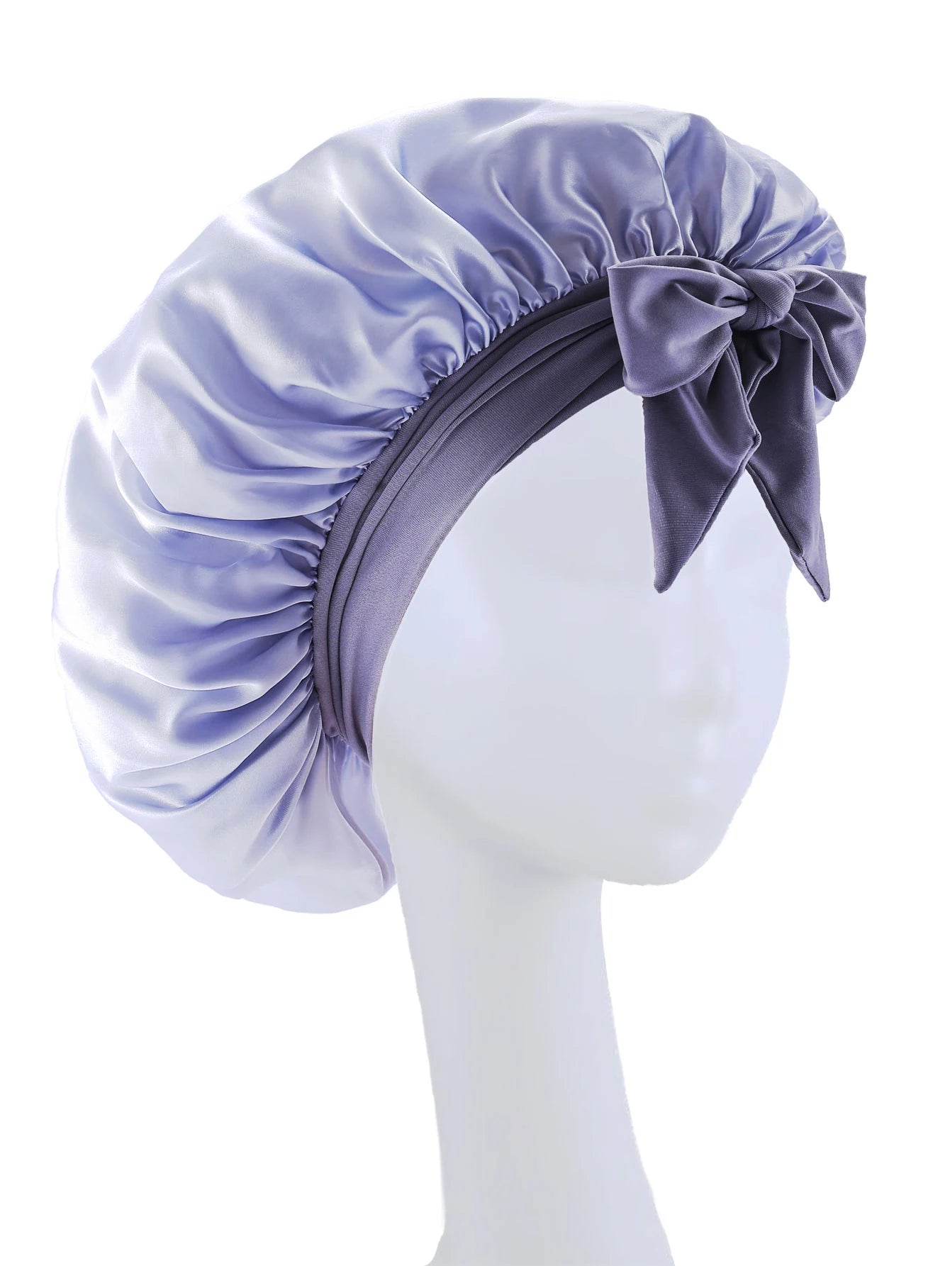 Silk Bonnet for Sleeping Women Satin Bonnet Hair Bonnet night sleep cap scarf wrap for curly hair With Tie Band for Curly Ha