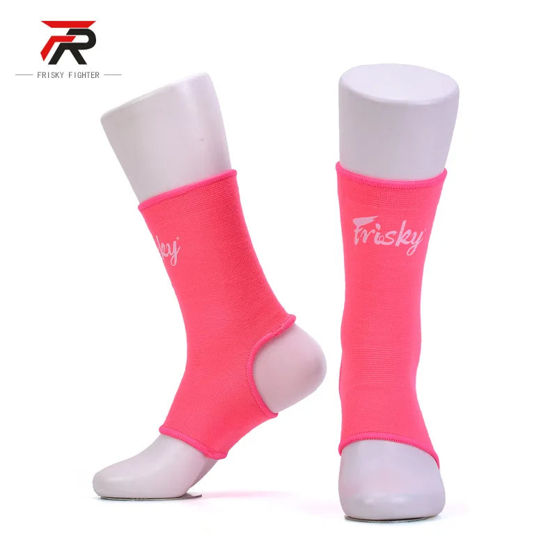 Premium Boxing Ankle Support Sleeves Kickboxing Muay Thai Foot Braces for Injury Prevention Anti-Slip Compression Ankle Guard
