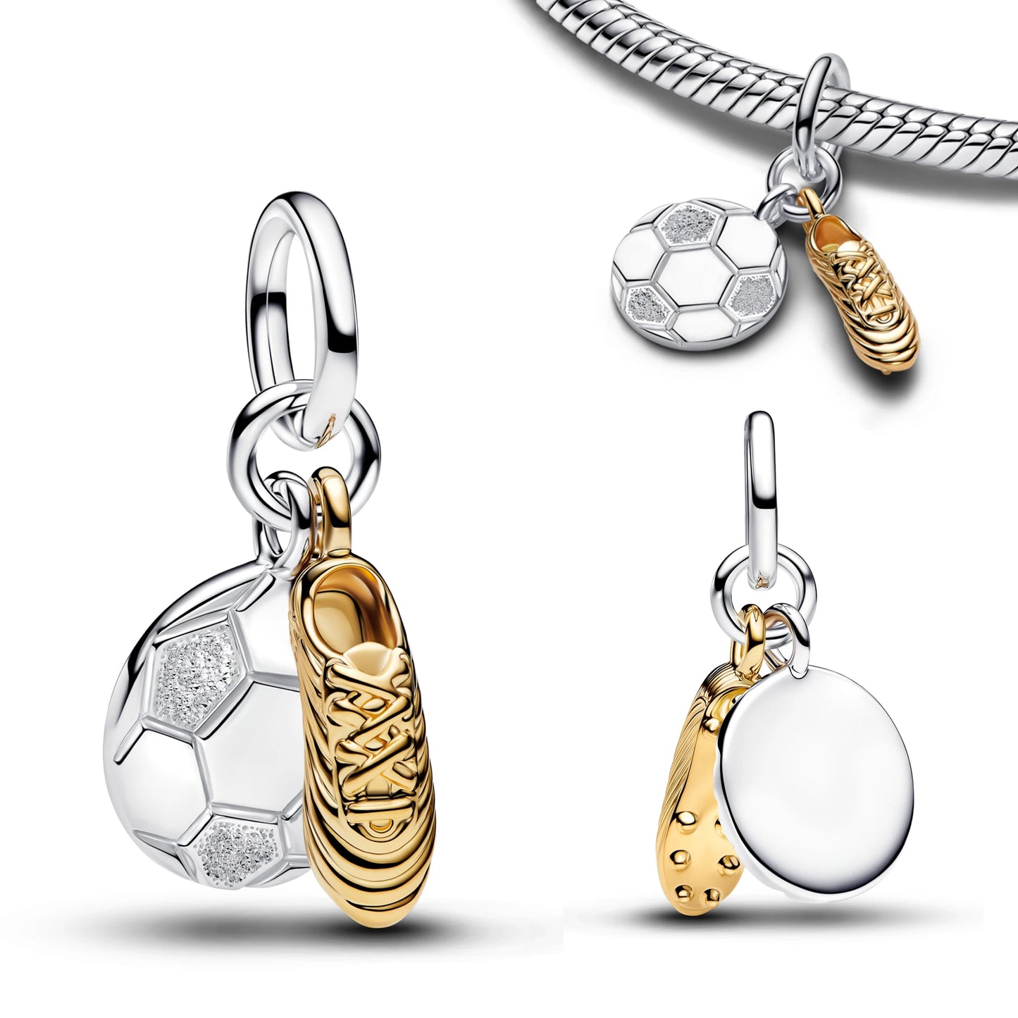 S925 Silver Plated Pave Charm Bead Ice Cream Whistle Stamp Nature Biology Crab Anchor Sun Face Heart DIY Bracelet Fine Jewelry