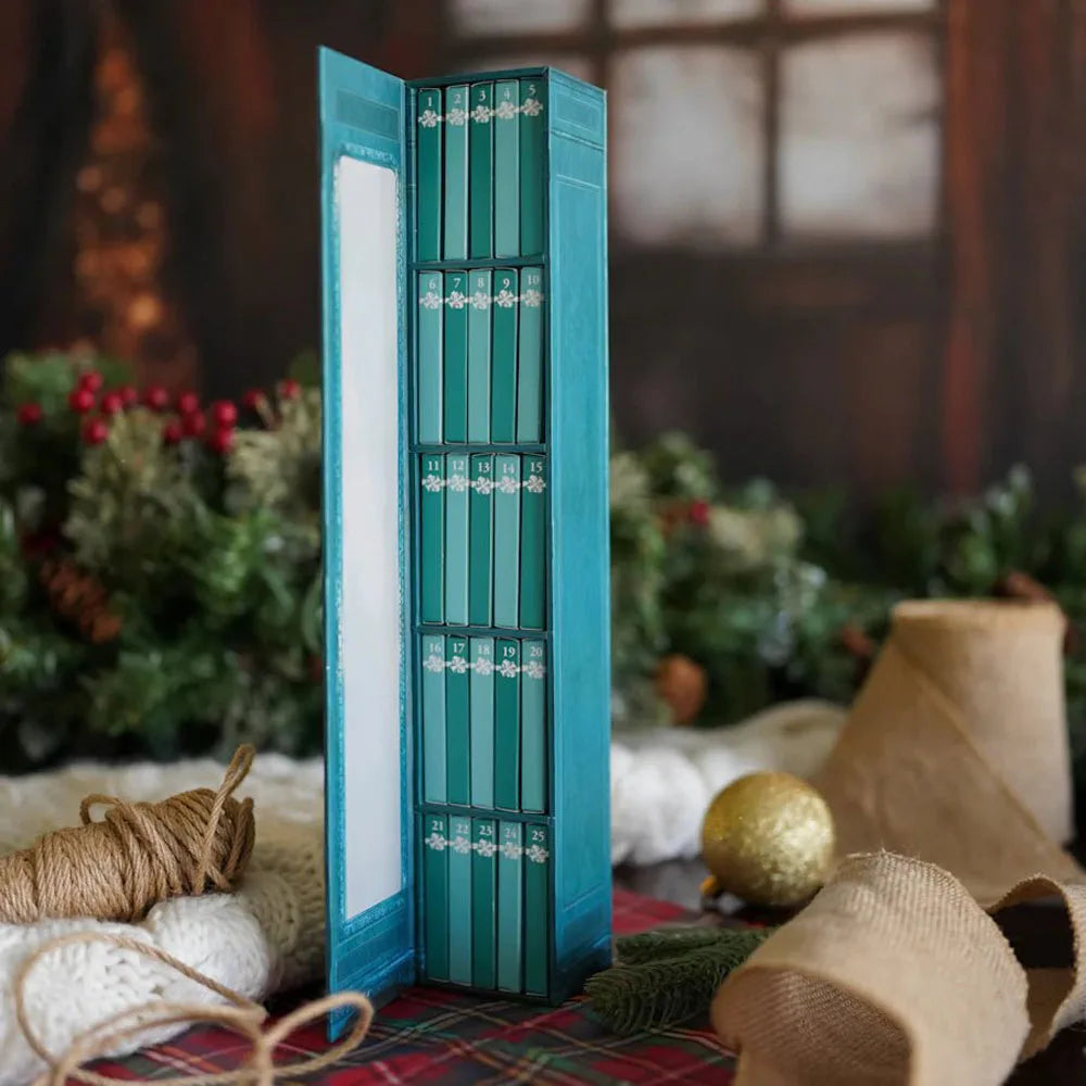 Mini Book Ornament Advent Calendar – 24 Tiny Books for Christmas Decor
