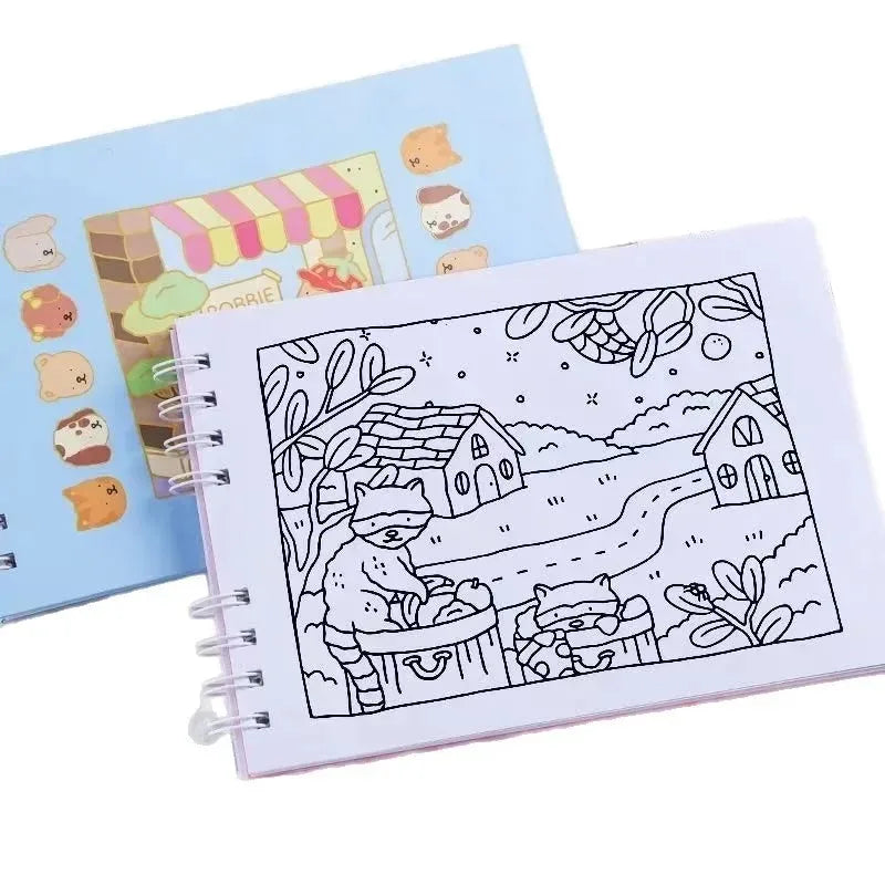 Bobbie Goudg Coloring Book for Adults and Teens Educational Doodle Book Coloring Books Students Stationery Children's Gifts