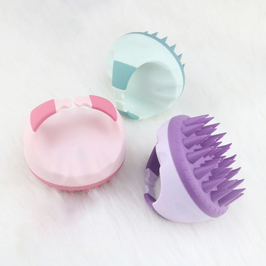 Shampoo Head Scalp Massage Brush Silicone Soft Skin Friendly Hair Washing Massager Comb SPA Massage Brush Beauty Salon Hair Tool
