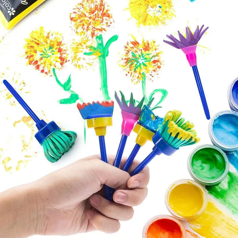 Painting Sponge Brush Art Craft Halloween Drawing Graffiti Tools Office Culture Educational Supplies Roller Seal Stamps TMZ