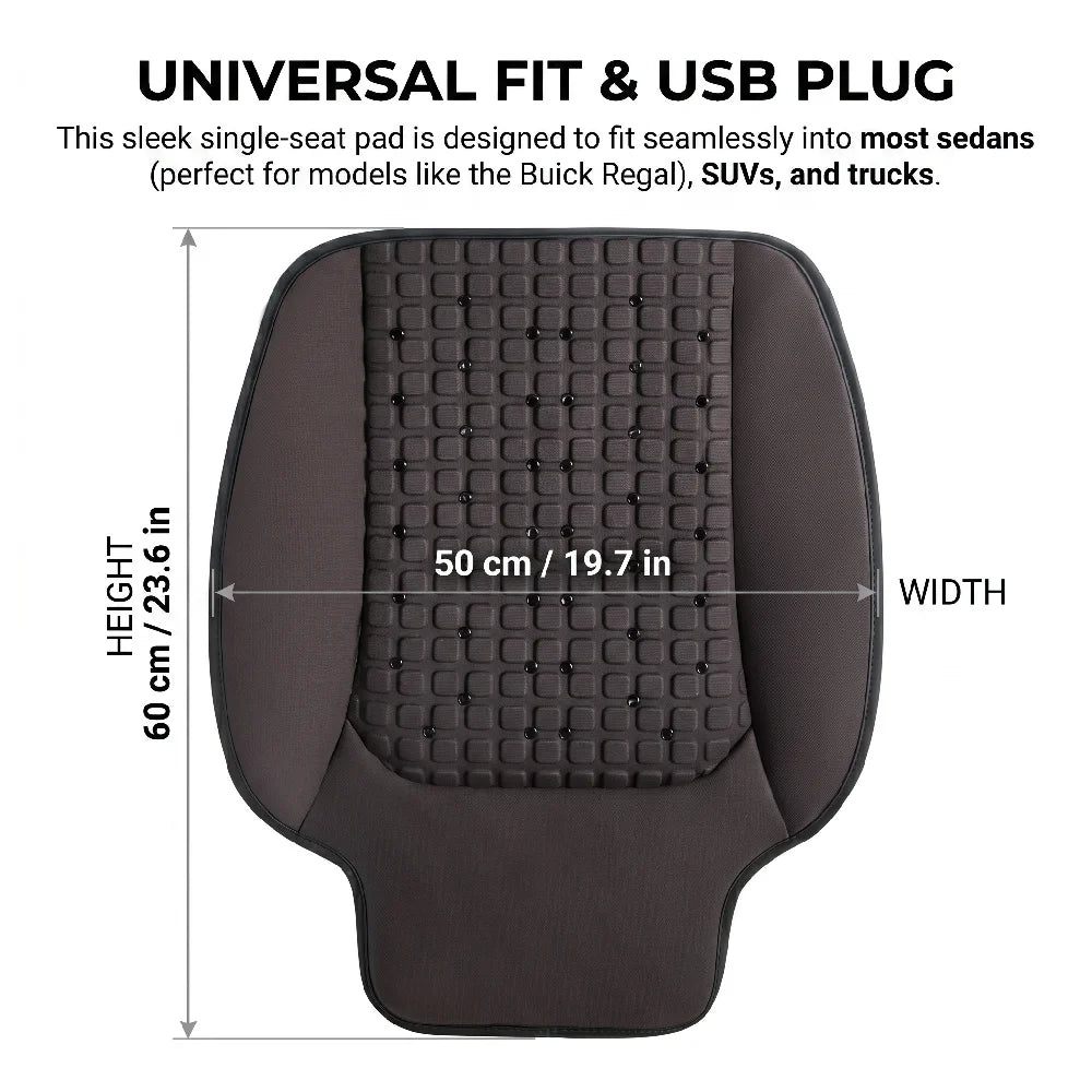 Gel Cooling Car Chair Seat Cushion Fan Summer Cool Pad Auto Sensor Cooling Mat Ventilation Cushion USB  Air-conditioning Seat
