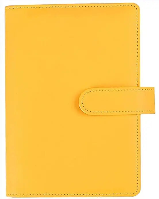 A6/A5 Macaroon Color PU Leather DIY Binder Notebook Cover Diary Agenda Planner Paper Cover School Stationery