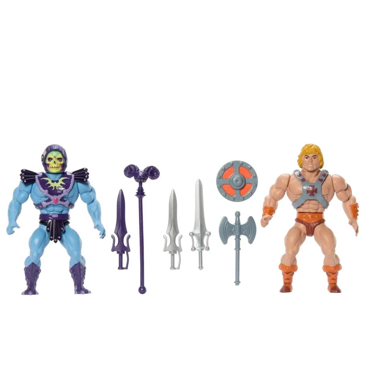 In Stock He Man Motu 80th Set Retro Skeletor Classics  5.5" Loose Action Figure for Adult